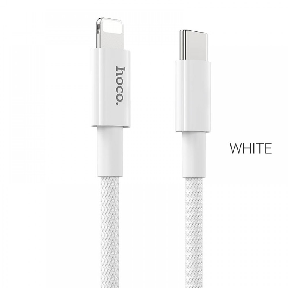 Hoco data cable Type-C to Lightning 3.0A 1mt fast charger white X56