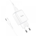 Hoco USB charger 2.1A + white Type-C cable N2