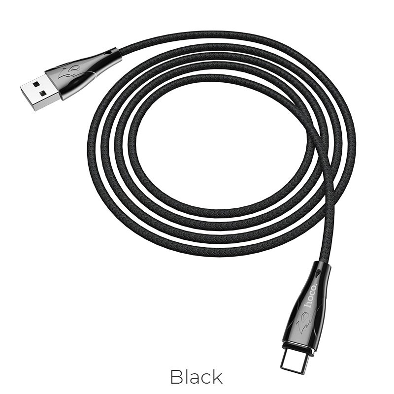Hoco data cable Type-C 3A 1.2mt blaze magnetic black U75