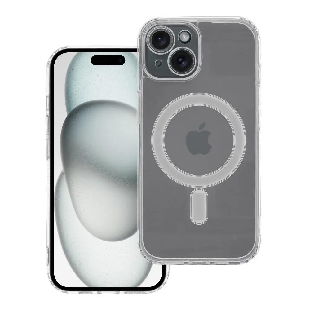Case iPhone 15 MagSafe With Camera Protection TPU Transparent 