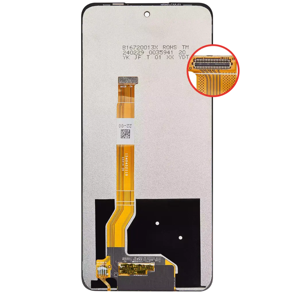 Oppo Display LCD A98 5G A79 4G A58 4G Realme C67 5G C55 2023 Realme 11 5G No Frame Refurbished (CPH2529 CPH2553 CPH2557 CPH2577 RMX3710 RMX3780)