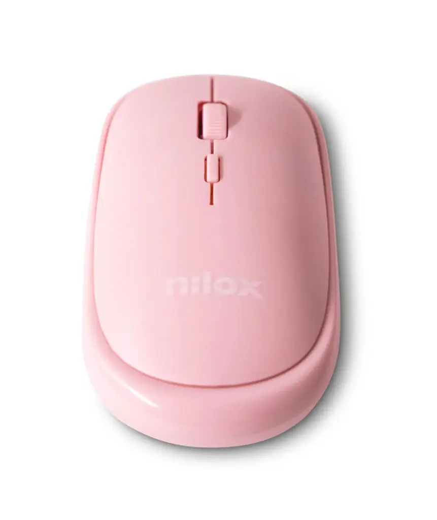 Nilox Mouse Wireless Con Selettore DPI Pink NXMOWICLRPK01