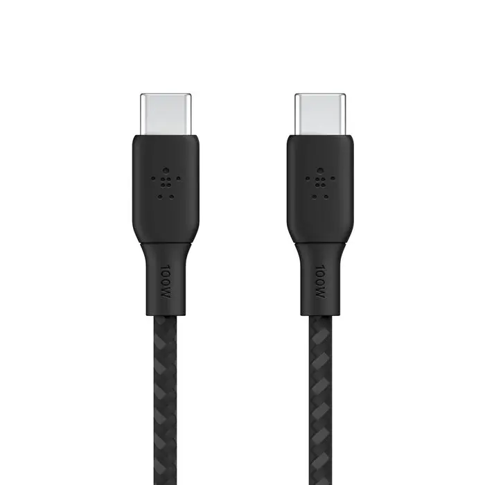 Belkin Data Cable Type-C to Type-C 100W 2m In Nylon Black CAB014BT2MBK