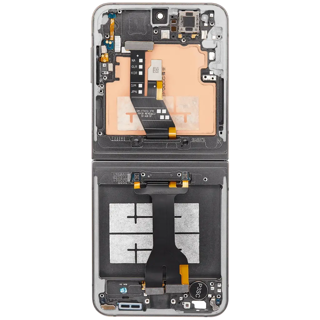 Samsung Display LCD Z Flip 6 5G SM-F741B Inner Silver Shadow GH82-35013A GH82-35014A (Assembled)