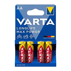 Varta Batteria Stilo AA Alcaline Longlife Max Power (4 Pz)