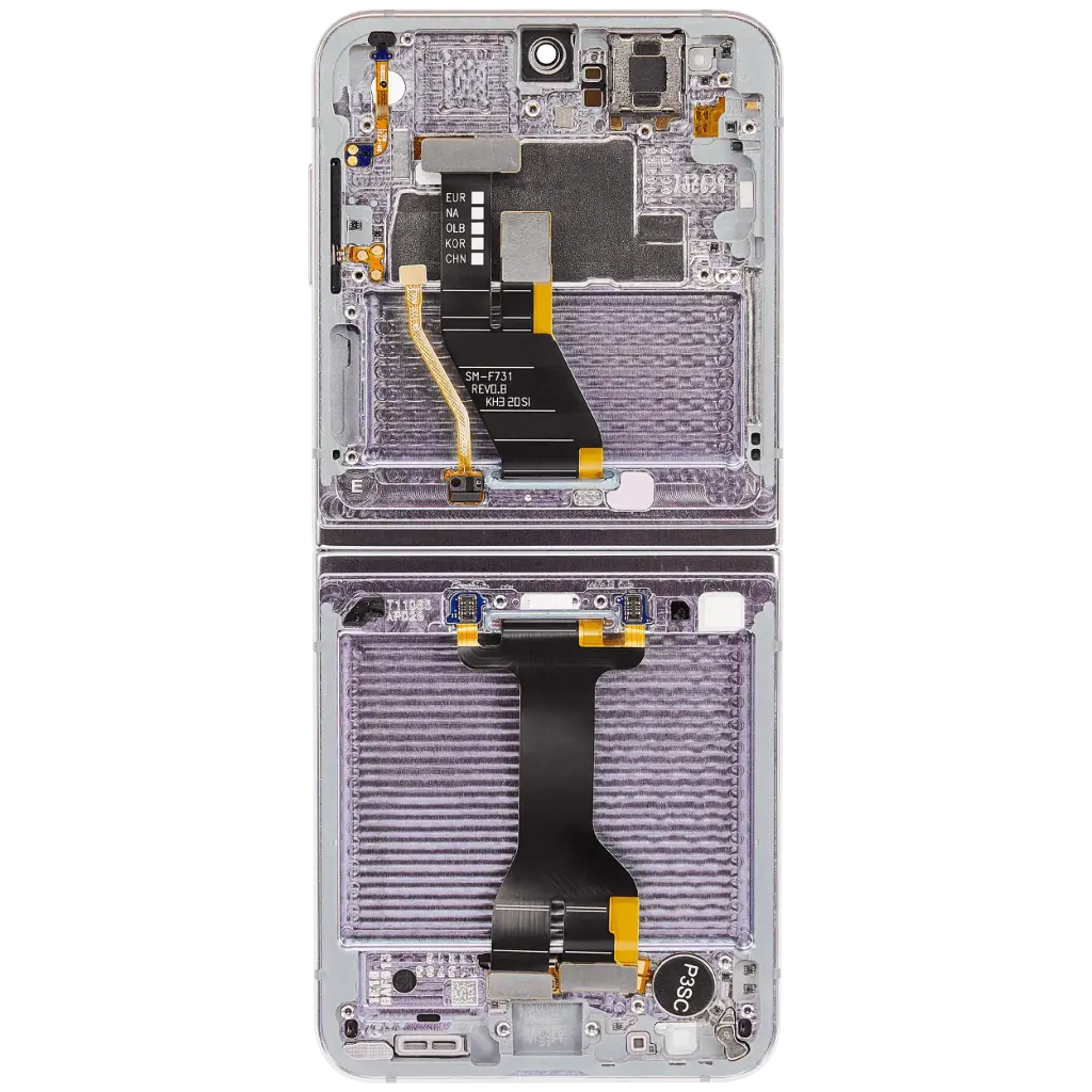 Samsung Display LCD Z Flip 5 5G SM-F731B Inner Lavander GH82-31827C GH82-31828C (Assembled)