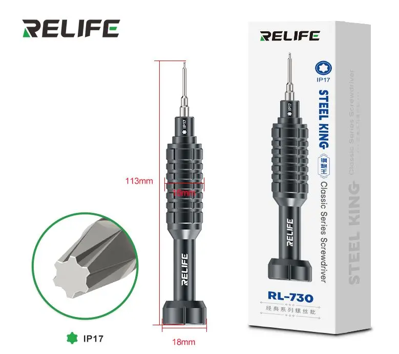 Relife Hex Screwdriver IP17 Steel King RL-730