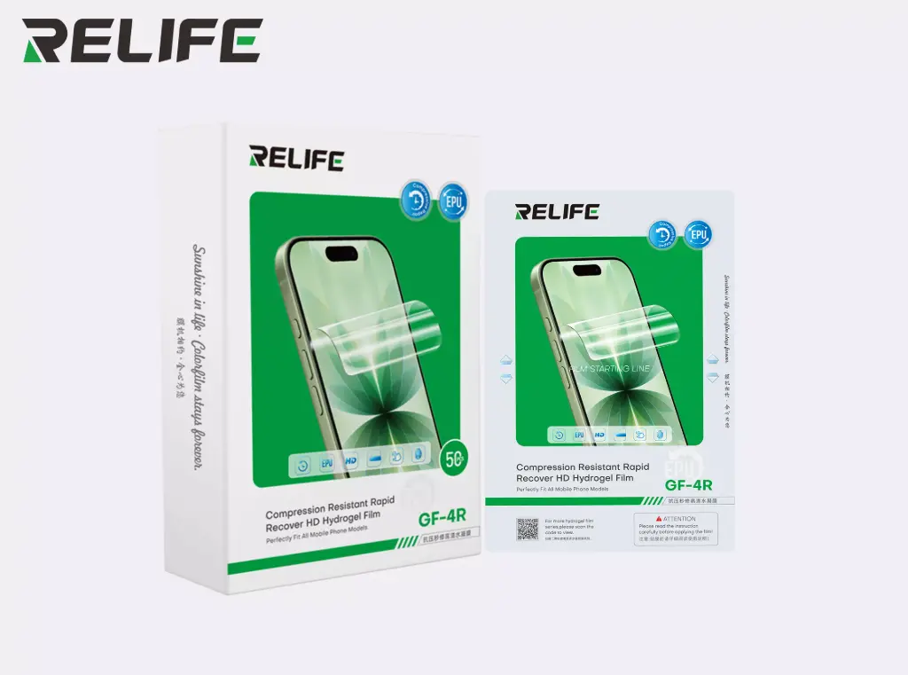 Relife Film Hydrogel Clear (Pressure Resistant Istant Repair) 50 Pcs GF-4R *WITHOUT CUTTING CODES*