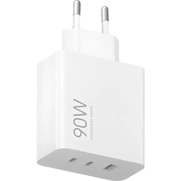 Xiaomi Caricabatterie 3 Porte (USB + 2 USB-C) 90W White BHR087MEU