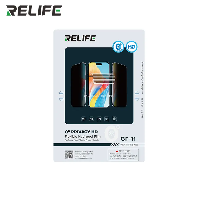Relife Pellicola Hydrogel Clear Privacy 0° 50 Pz GF-11 *SENZA CODICI DI TAGLIO*