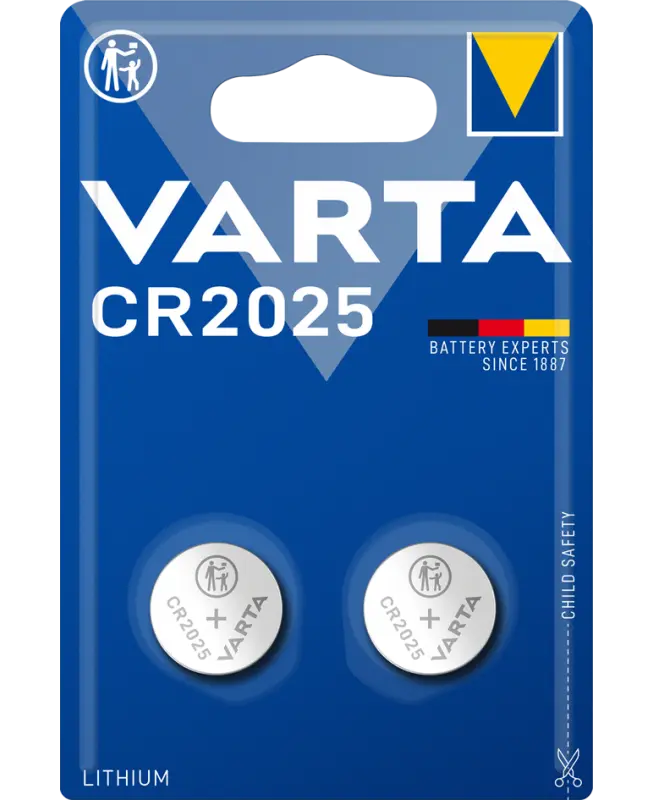 Varta Batteria a Bottone litio 3V 2 Pz DL2025 CR2025