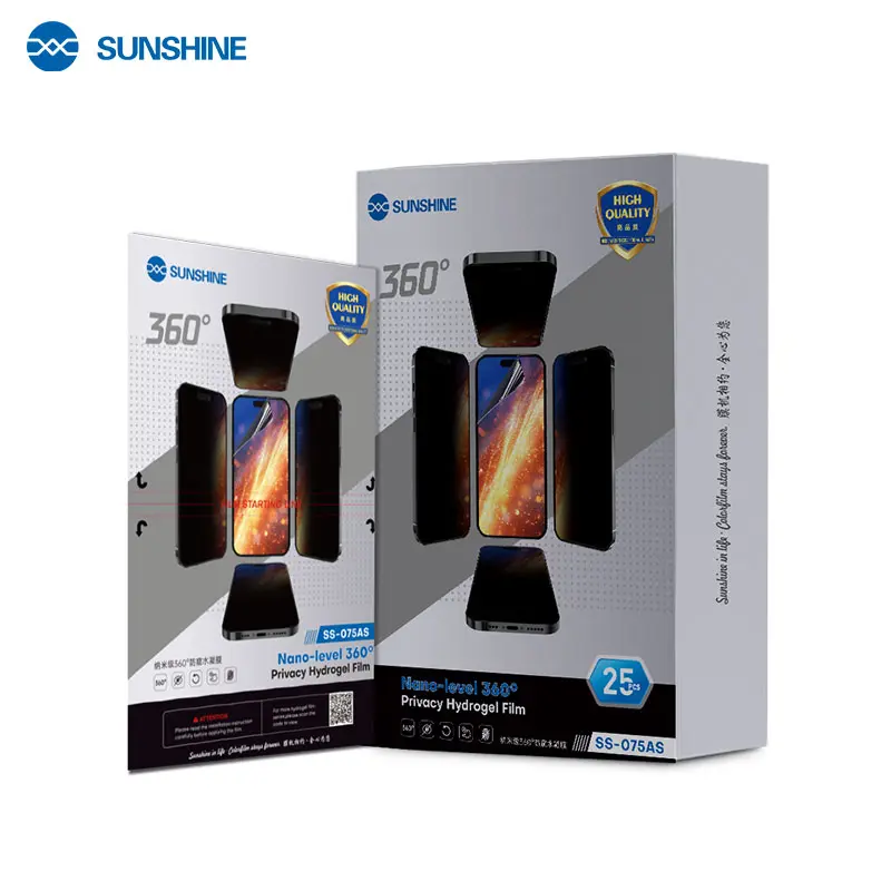 Sunshine Film Hydrogel Clear 360° Matte 25 Pz SS-075AS 