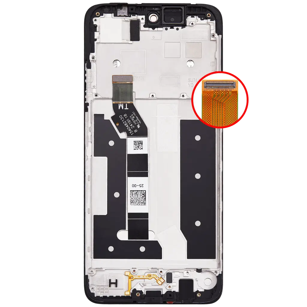 Motorola Display LCD Moto G35 Con Frame Black Rigenerato