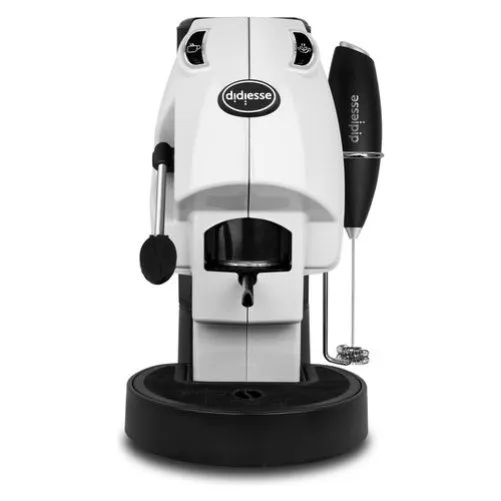 Didiesse Espresso Coffee Pod Machine Baby Frog Coffee and Tea with whisk White
