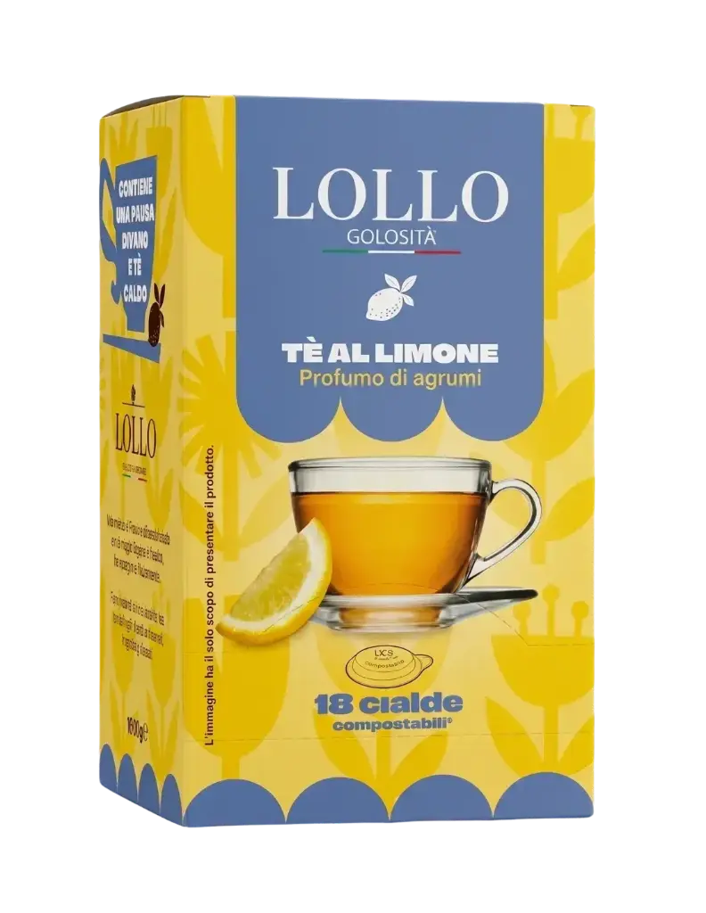 Lollo Golositè Box Tè in Cialde Gusto Limone 18 Pz