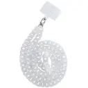 Celly Marble Effect Neck Strap with Badge 1.2 (m) White LACETMARBLEWH