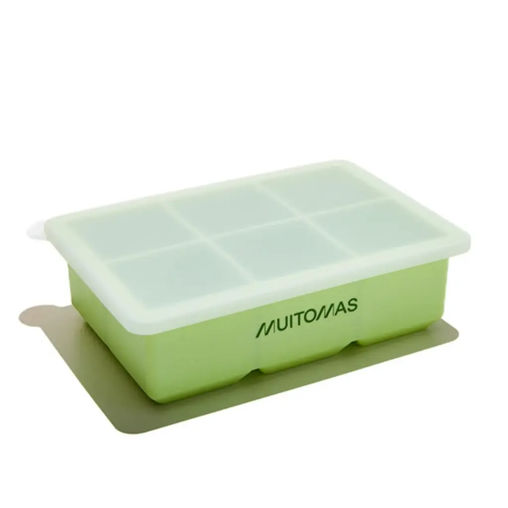 Muitomas Icecube Tray Silicone Green ICECUBESILGN