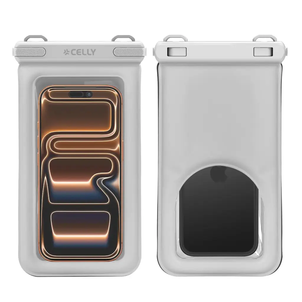 Celly Transparent Waterproof Case To 7.2'' White SPLASHBAGFLWH