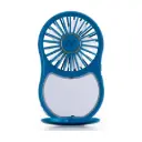 Muitomas Mini Portable Fan With Mirror And Light Blue MIRRORFANBL