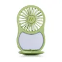 Muitomas Ventilatore Portatile Mini Con Specchio e Luce Green MIRRORFANGN
