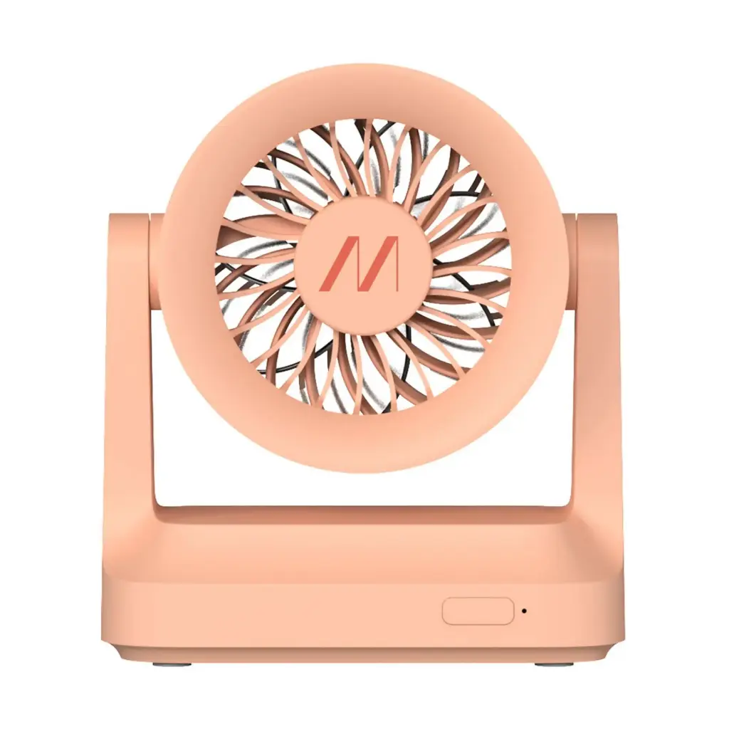 Muitomas Mini Ventilatore Portatile Da Scrivania Con Ricarica USB-C Peach Fuzz DESKFANPF