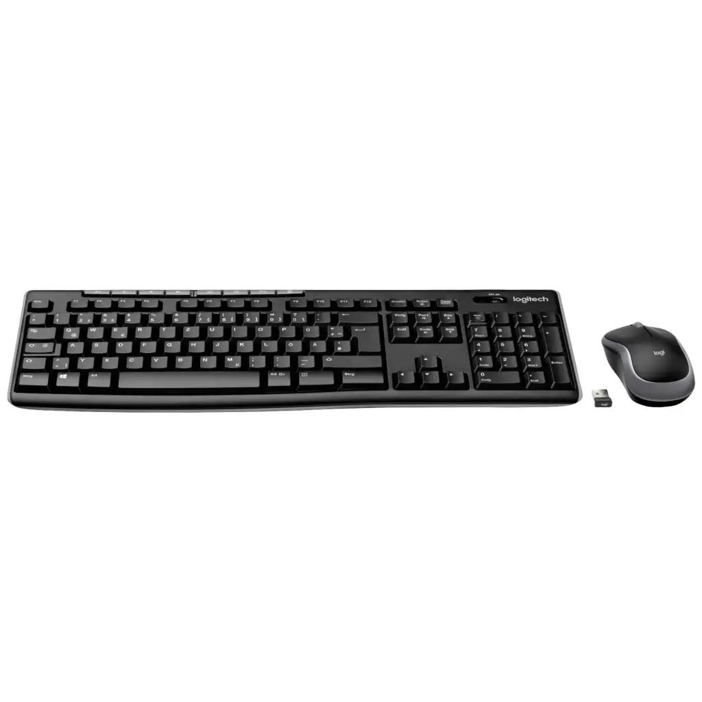 Logitech Kit Mouse e Tastiera Wireless " QWERTZ " MK270 Black 920-004511