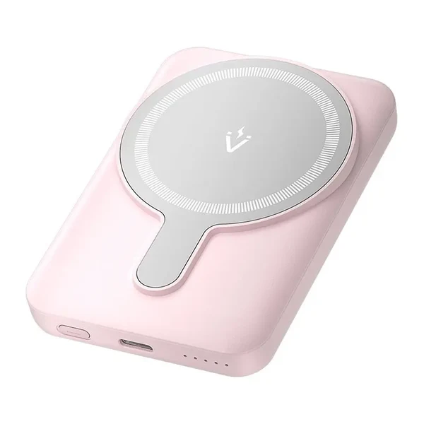 Vention Power Bank 5000mAh 20W MagSafe Magnetic Wireless with Display Pink (FHSP0)