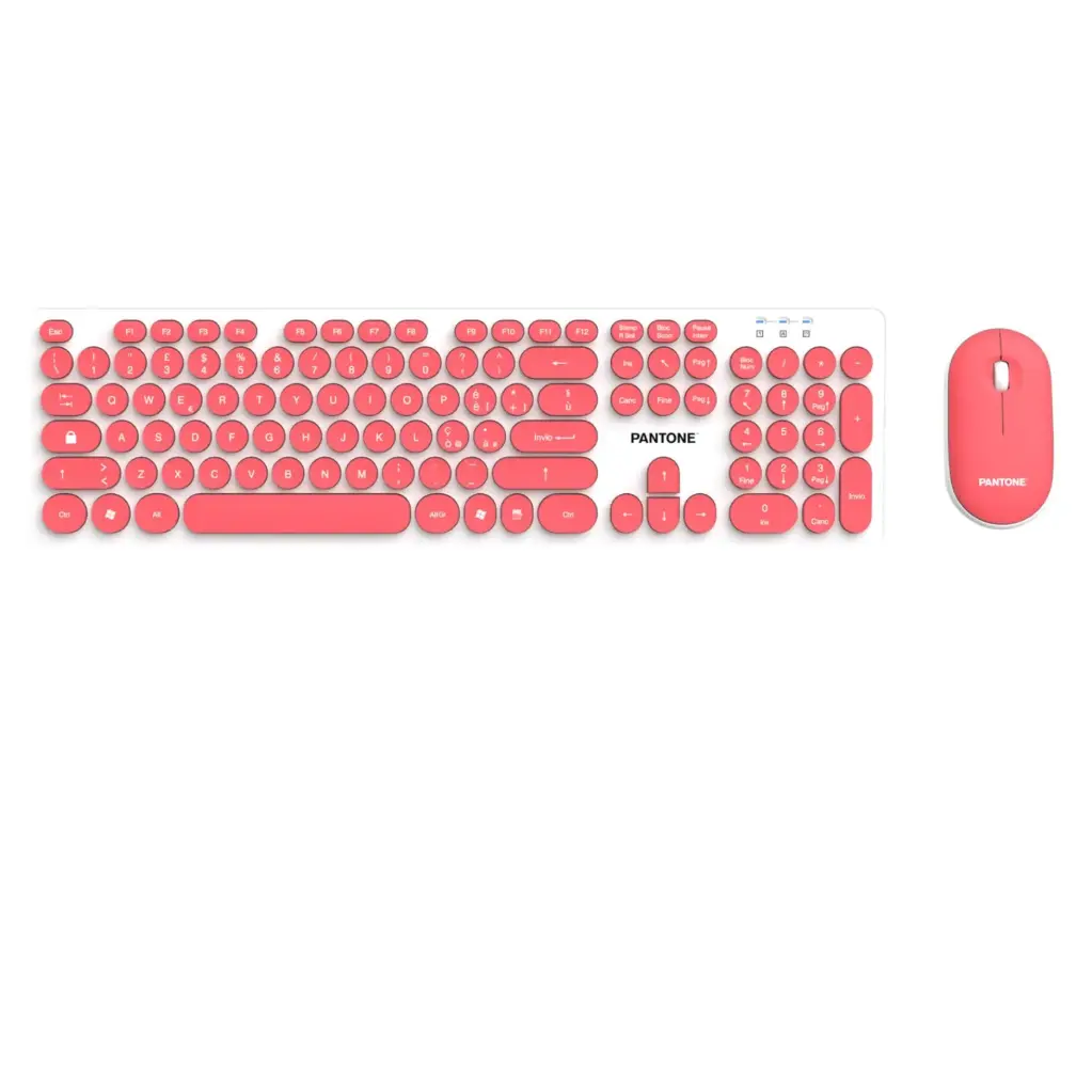 Celly Pantone Kit Mouse And Keyboard Pink PT-MK004S