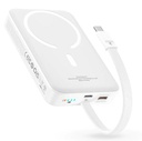 Baseus Power Bank 10000mAh 30W MagSafe Magnetic Wireless Mini Fast Charge with cable Type-C Stellar white P1002210B223-00