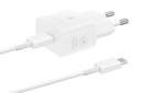 Samsung Caricabatterie USB-C 25W + cable Type-C super fast charger white EP-T2510XWEGEU