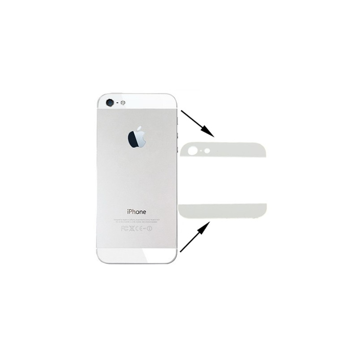 Glass compatible for iPhone 5 white superiore e inferiore 