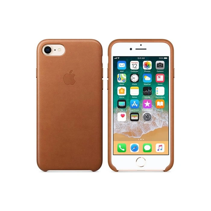 Apple Case iPhone 8 Leather Brown MQH72ZM-A