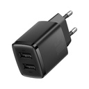 Baseus Caricabatterie 2 Porte (2 USB) 10.5W Compact Series Black CCXJ010201
