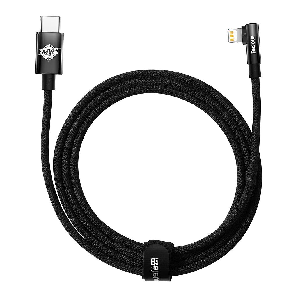 Baseus Data Cable Type-C to Lightning 20W 2mt MVP 2 Elbow-shaped black CAVP000301