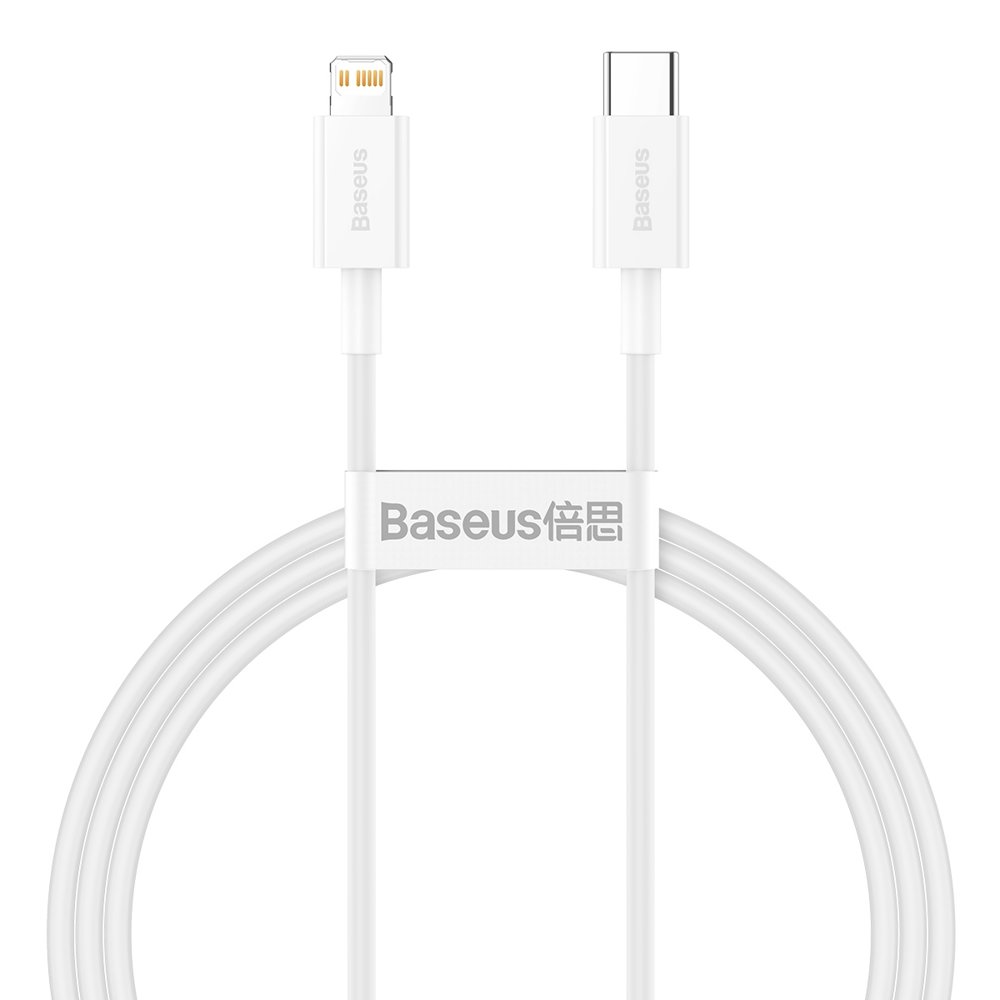 Baseus Cavo Dati Type-C to Lightning (2m) 20W Superior Series White CATLYS-C02