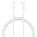 Baseus Cavo Dati Type-C to Lightning (2m) 20W Superior Series White CATLYS-C02