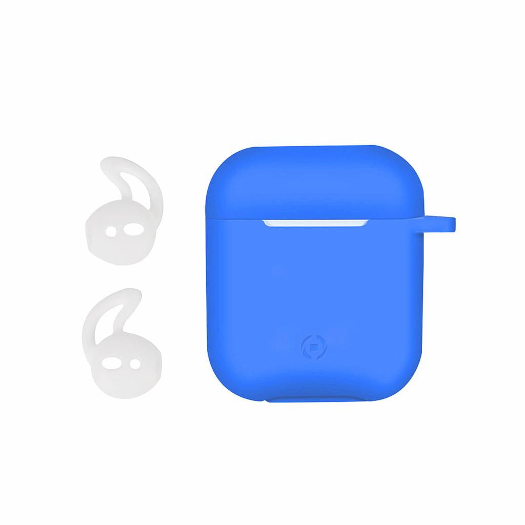 Celly Custodia AirPods con Archetti Sportivi Blue AIRCASEBL