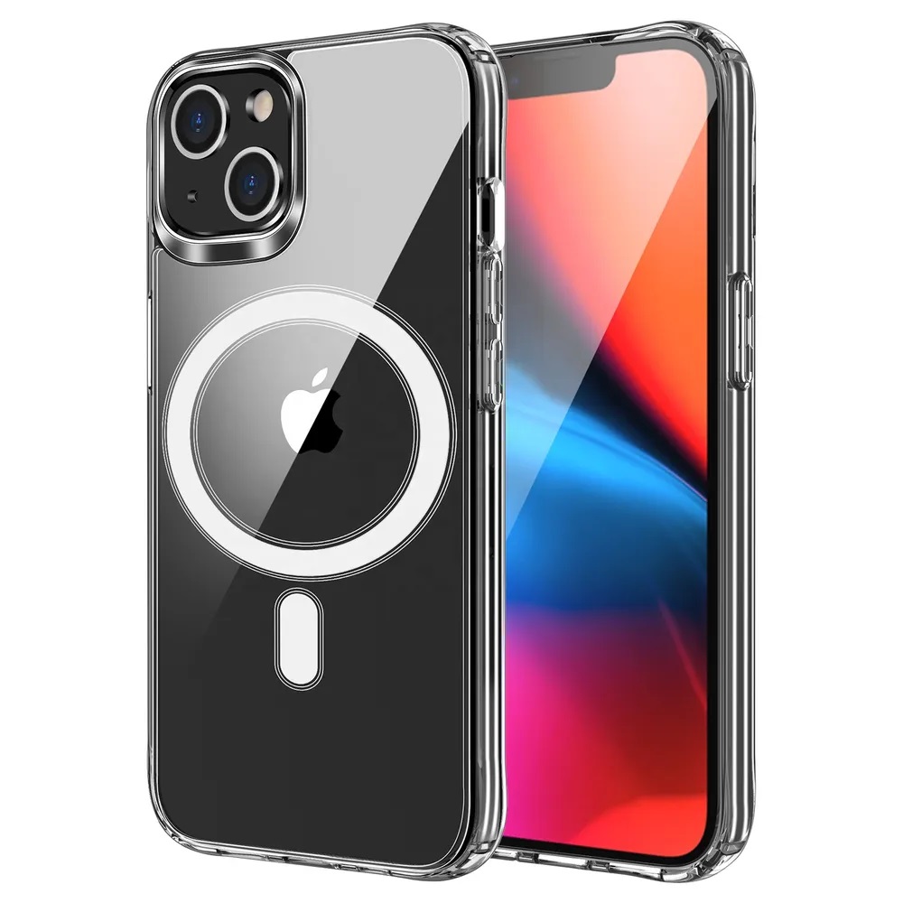 Custodia iPhone 15 MagSafe TPU Trasparente 