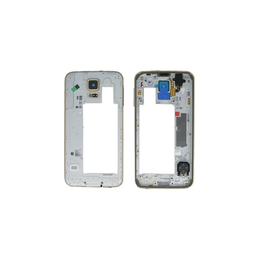 [1036] Middle cover Samsung S5 SM-G900F gold GH96-07236D