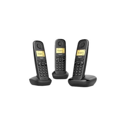 [4250366850924] Gigaset Cordless A170 Trio Black L36852-H2802-K111