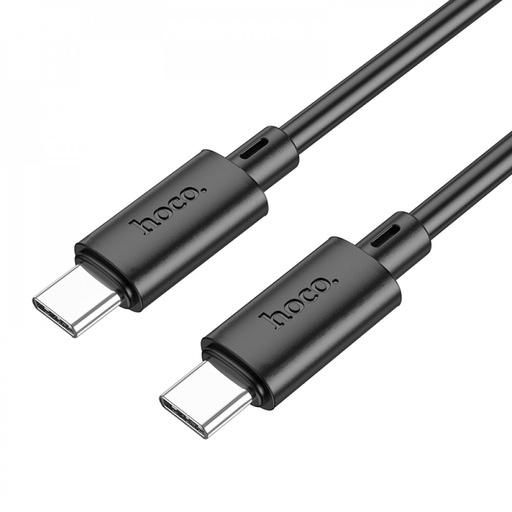 [6931474783363] Hoco Cavo Dati Type-C to Type-C 60W Fast Charging (1m) Black X88