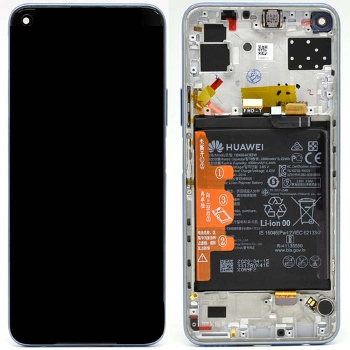 [13155] Huawei Display LCD P40 Lite 5G Silver Con Batteria 02353SUQ
