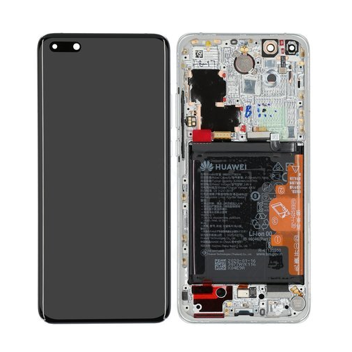 [7554] Huawei Display LCD P40 Pro White Con Batteria 02353PJK