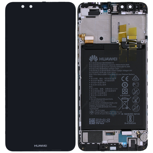 [6042] Huawei Display LCD Y9 2018 Black Con Batteria 02351VFR 02351VFS