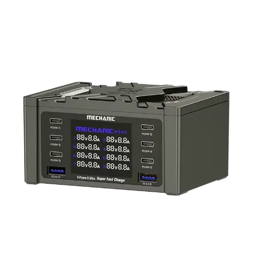 [18389] Mechanic Charging Station Fast 115W With 8 Ports V-Power 8 Max 