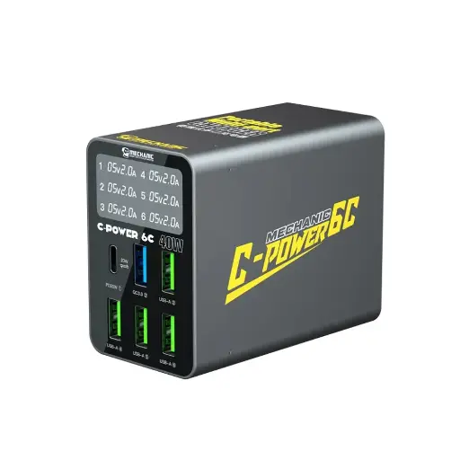 [11901] Mechanic Stazione Di Ricarica Multiporta C-Power 6C