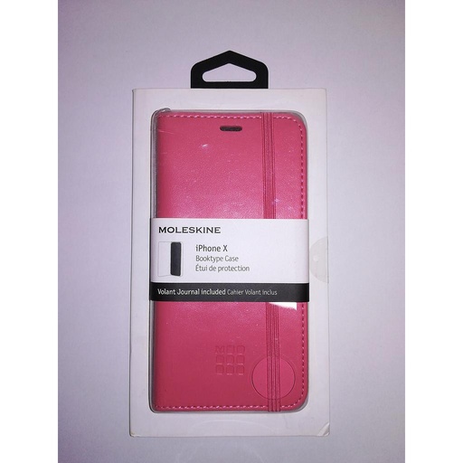 [8058341719138] Moleskine Case iPhone X Booktype Pink MO2CBPXD11