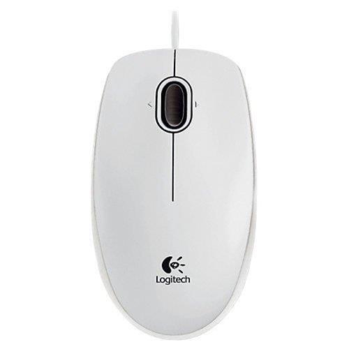 [50992060411288] Logitech Wired Mouse B100 White 910-003360