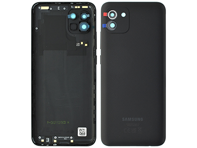 [17511] Samsung Back Cover A03 SM-A035 Black GH81-21661A