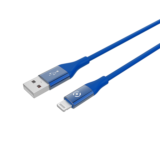 [8021735745549] Data cable Lightning Celly USBLIGHTCOLORBL 1mt blue 